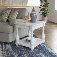 Wallace & Bay Mariano Gray Square End Table