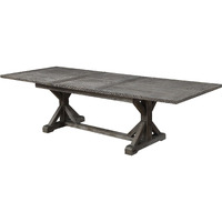 Wallace & Bay Rusti Gray Dining Table With Butterfly Leaf