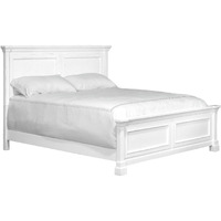 Wallace & Bay Coastal White Queen Panel Bed