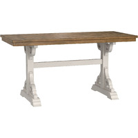 Wallace & Bay Haidel Brown And White Trestle Gathering Table