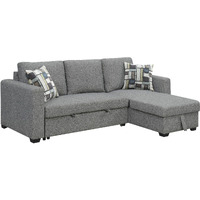 Wallace & Bay Pensole Gray Reversible Pop-Up Sleeper Sectional