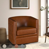 Capstone Tufted Barrel Swivel Chair