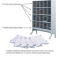 E-Z Sort Additional Mail Trays Gray