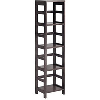 Winsome 4 Tier Wood Leo Model Name Shelving  Small  Espresso