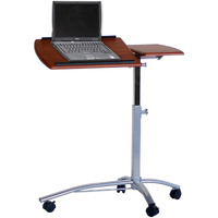 Mayline Laptop Table - For - Table Toprectangle Top - Adjustable Height - 27"" To 38"" Adjustment - Assembly Required - Medium Cherry - Steel - 1 Each