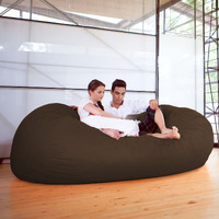 Jaxx 7 Foot Giant Bean Bag Sofa  Chocolate