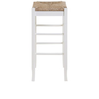 29"" Square Rush Barstool [White]