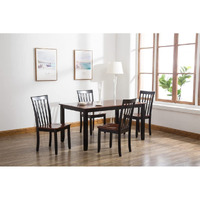 Boraam Bloomington 5-Piece Dining Room Set  Black/Cherry