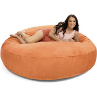 Jaxx 6 Foot Cocoon Large Bean Bag Chair For Adults  Mandarin