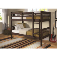 Twin/Twin Mission Bunkbed Cappuccino