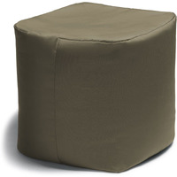 Jaxx Luckie Outdoor Patio Bean Bag Ottoman  Taupe