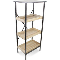 Finley Wood And Metal 3 Tier Shelf