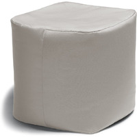 Jaxx Luckie Outdoor Patio Bean Bag Ottoman  Pearl