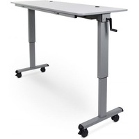 Luxor Stand-Nestc-60 Is A 60"" Adjustable Flip Top Table Wih A Crank Handle