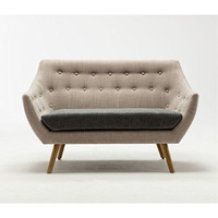 Kara Loveseat [Light Gray  Dark Gray Seat]