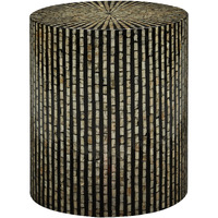 Global Archive Handcrafted Capiz Shell Terrazzo Modern Accent End Table