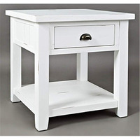 Jofran Inc. Artisan's Craft Farmhouse Solid Acacia End Table