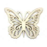 18.5"" X 23"" X 4"" Light Yellow Rustic Butterfly Wooden  Wall Decor