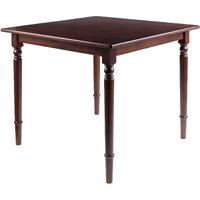 Winsome 94736 Mornay Dining Table  Walnut  35"" Square