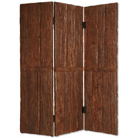 1"" X 62"" X 72"" Brown Wood Tahoe  Screen