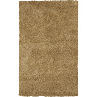 3' X 5' Gold Plain Area Rug