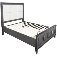 Lorraine Standard King Storage Bed  Dark Grey