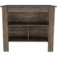 Delos Kitchen Island Dark Brown - Onix