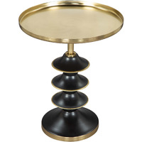 Donahue Side Table Gold And Black