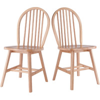 Windsor 2-Pc Set Chairs  Natural Finish