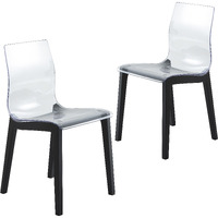 Leisuremod Marsden Modern Dining Side Chair With Beech Wood Legs Set Of 2