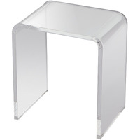 Vevor Acrylic End Table  C-Shaped Lucite Side Table  Clear Acrylic Side Table For Drink  Food  Snack Used In Living Room  Bedroom  And Study