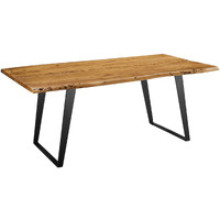 Viggo 74"" Live Edge Acacia Wood Dining Table