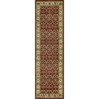 94 X 118 In. Red Or Ivory Polypropylene Rug