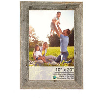 10 X 20 Rustic Farmhouse Dark Gray Wood Frame