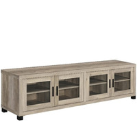 Sachin Rectangular Tv Console With Glass Doors