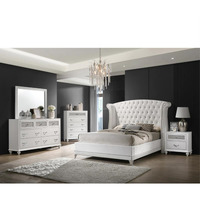 Barzini Upholstered Tufted Bedroom Set White