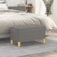 Vidaxl Bench Dark Gray 27.6""X13.8""X16.1"" Fabric