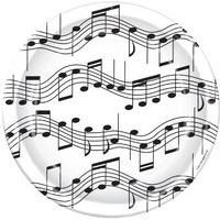 Musical Note Plates (8/Pkg)