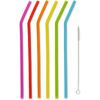 Rsvp 10In Silicone Straw Set Of 6