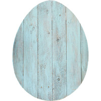 18"" Rustic Farmhouse Turquoise Wooden Large Egg