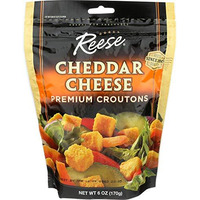 Reese Premium croutons - cheddar cheese - case Of 12 - 6 Oz(D0102H5WBRJ)