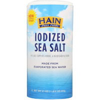 Hain Sea Salt - Iodized - case Of 8 - 21 Oz(D0102H5NQ18)