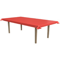 Beistle 50955-R - Masterpiece Plastic Table Roll - Red