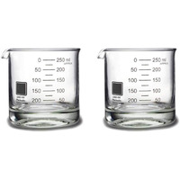 Periodic Tableware Laboratory Beaker Rocks Glasses (Set of 2)