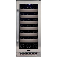 Whynter BWR-331SL Elite 33 Bottle Seamless Stainless Steel Door Single Zone Built-in Wine Refrigerator