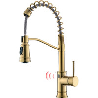 Touchless Sensor commercial Style Pull-Down Single Handle Kitchen Faucet(D0102H5L62J)