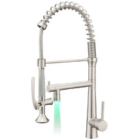 Pull Down Kitchen LED Sink Faucet with Sprayer(D0102H54Z6J)