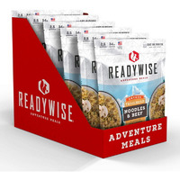 ReadyWise RW05-004 8 x 11.25 x 9.75 in. Trailhead Noodles & Beef - 6 Count