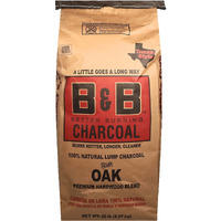 B&B Charcoal 8684151 20 lbs Oak Hardwood Lump Charcoal