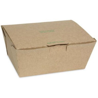 6.54 x 4.5 x 3.25 in. EarthChoice Paperboard Tamper Evident OneBox Paper Box, Kraft - Pack of 160